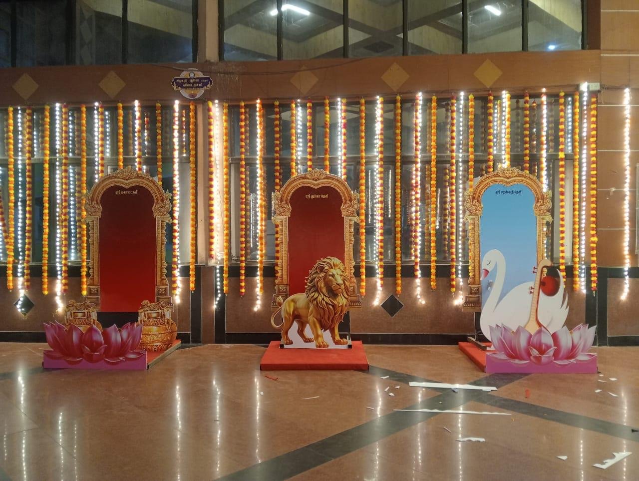 College cultural fest entrance arch branding